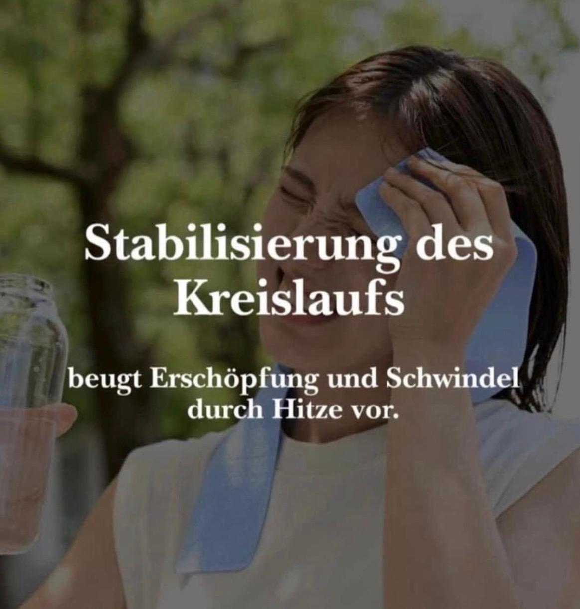 BEMER-Informationsgrafik 2: Aussagen zum Kreislauf bei Hitze
